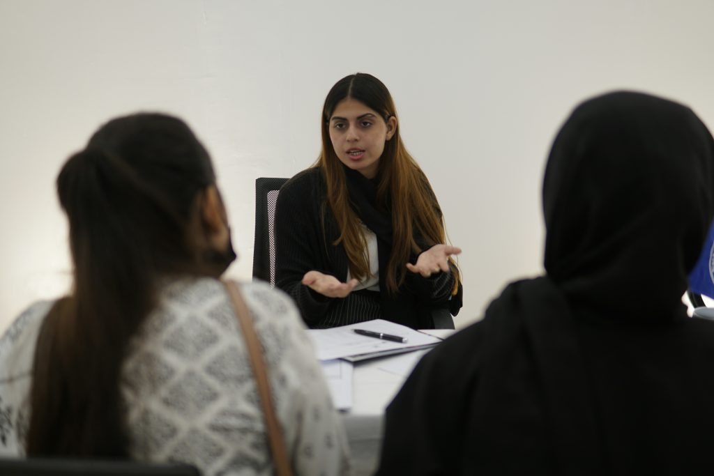 Assistante sociale libérale en consultation